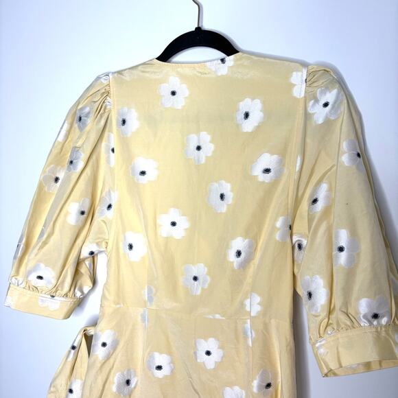 Samsoe Samsoe Celestina Floral Short Sleeve Cotton & Silk blend Dress size MED - Picture 11 of 12